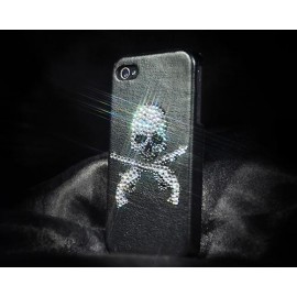 Skull Gun Bling Swarovski Crystal Phone Cases