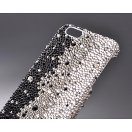 Gradation Bling Swarovski Crystal Unusual iPhone Xs Max Cases - Graphite Black